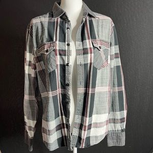 Giorginni large plaid blouse. Like new.